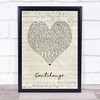 Musiq Soulchild Dontchange Script Heart Song Lyric Print