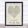 New Kids On The Block You Got It (The Right Stuff) Script Heart Song Lyric Print