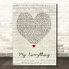 Next My Everything Script Heart Song Lyric Print