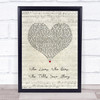 Original Broadway Cast Of Hamilton Who Lives, Who Dies, Who Tells Your Story Script Heart Song Lyric Print