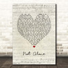Patty Griffin Not Alone Script Heart Song Lyric Print