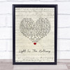Pentatonix Light In The Hallway Script Heart Song Lyric Print