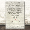 R Kelly I Believe I Can Fly Script Heart Song Lyric Print
