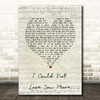Bee Gees I Could Not Love You More Script Heart Song Lyric Print