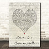Belinda Carlisle Heaven Is a Place on Earth Script Heart Song Lyric Print