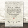 Ben Harper By My Side Script Heart Song Lyric Print