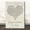Smokie Living Next Door To Alice Script Heart Song Lyric Print