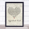 Steve Earle Copperhead Road Script Heart Song Lyric Print
