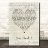 Stevie Wonder You And I Script Heart Song Lyric Print