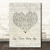 Teddy Wilson As Time Goes by Script Heart Song Lyric Print