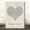 The 1975 Loving Someone Script Heart Song Lyric Print