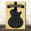 Elton John Something About The Way You Look Tonight Guitar Song Lyric Print