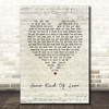 The Killers Some Kind Of Love Script Heart Song Lyric Print