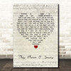 The Lathums This Place O' Yours Script Heart Song Lyric Print