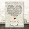 The Manhattans Forever By Your Side Script Heart Song Lyric Print