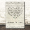Bill Gaither Because He Lives Script Heart Song Lyric Print