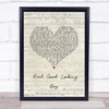 The Who Real Good Looking Boy Script Heart Song Lyric Print