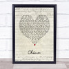 Tori Amos China Script Heart Song Lyric Print
