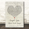 Wet Wet Wet Angel Eyes (Home And Away) Script Heart Song Lyric Print