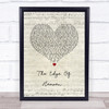 Wham! The Edge Of Heaven Script Heart Song Lyric Print