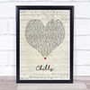 Why Dont We Chills Script Heart Song Lyric Print
