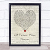 Blue October Let Forever Mean Forever Script Heart Song Lyric Print