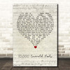 BORNS 10,000 Emerald Pools Script Heart Song Lyric Print