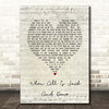 ABBA When All Is Said And Done Script Heart Song Lyric Print