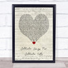 CATS Jellicle Songs For Jellicle Cats Script Heart Song Lyric Print
