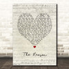 Celine Dion The Reason Script Heart Song Lyric Print