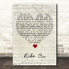 Christy Moore Ride On Script Heart Song Lyric Print