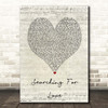 Akon Searching For Love Script Heart Song Lyric Print