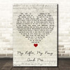Dean Martin My Rifle, My Pony And Me Script Heart Song Lyric Print