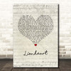 Demi Lovato Lionheart Script Heart Song Lyric Print