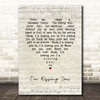 Des'ree I'm Kissing You Script Heart Song Lyric Print