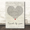 Dire Straits Tunnel Of Love Script Heart Song Lyric Print