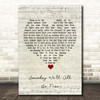 Donny Hathaway Someday We'll All Be Free Script Heart Song Lyric Print