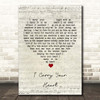 E.E. Cummings I Carry Your Heart Script Heart Song Lyric Print