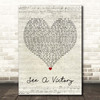 Elevation Worship See A Victory Script Heart Song Lyric Print