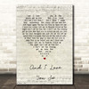 Elvis Presley And I Love You So Script Heart Song Lyric Print