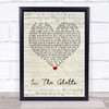 Elvis Presley In The Ghetto Script Heart Song Lyric Print