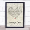 Elvis Presley Loving You Script Heart Song Lyric Print
