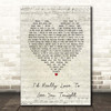England Dan & John Ford Coley I'd Really Love To See You Tonight Script Heart Song Lyric Print
