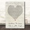 Finn Sometimes The Going Gets A Little Tough Script Heart Song Lyric Print