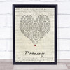 Gavin DeGraw Meaning Script Heart Song Lyric Print