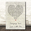 George Strait Carrying Your Love With Me Script Heart Song Lyric Print
