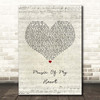Gloria Estefan Music Of My Heart Script Heart Song Lyric Print