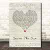 Hoobastank You're The One Script Heart Song Lyric Print