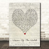 Amy Macdonald Woman Of The World Script Heart Song Lyric Print