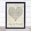 Amy Macdonald Woman Of The World Script Heart Song Lyric Print